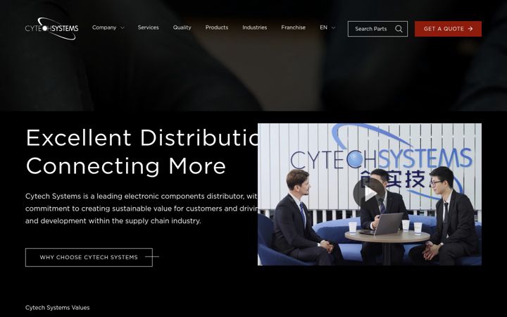 Screenshot of cytechsystems.com