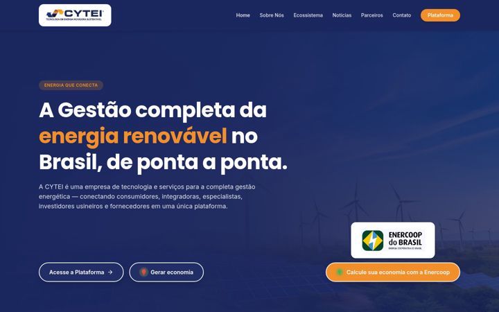 Screenshot of cytei.com.br