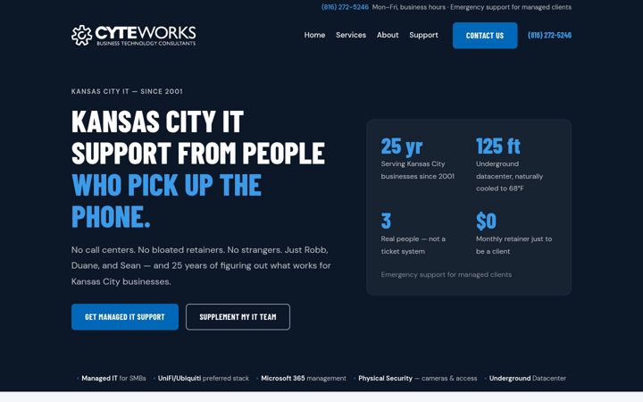 Screenshot of cyteworks.com