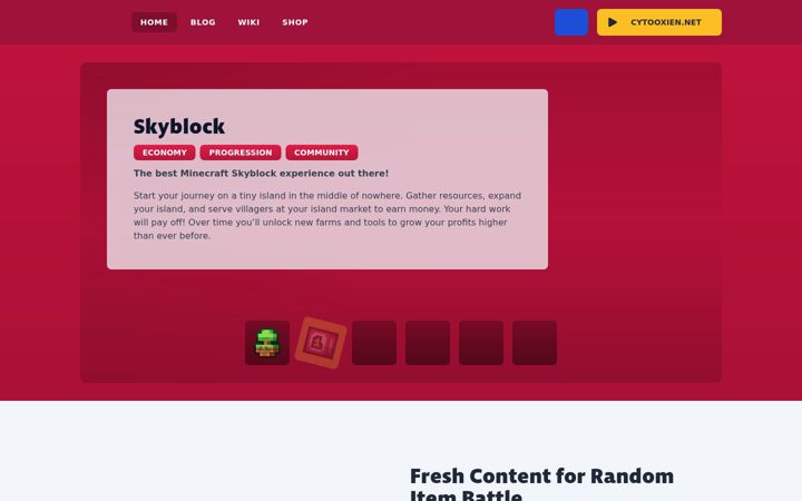 Screenshot of cytooxien.net
