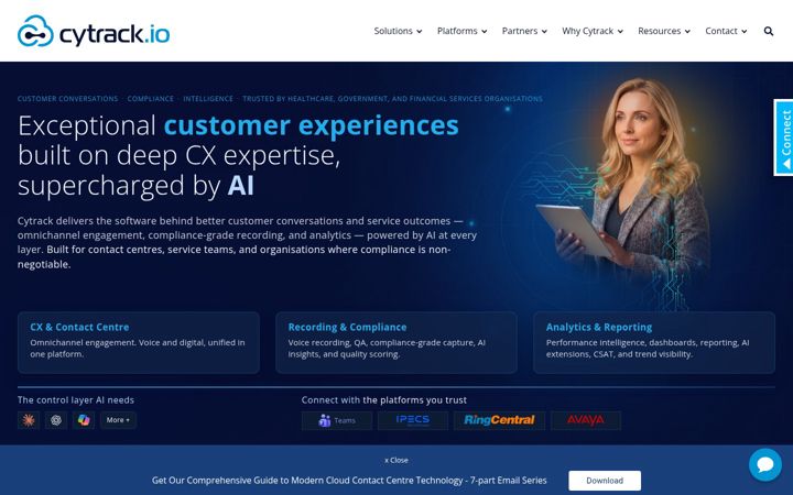 Screenshot of cytrack.com