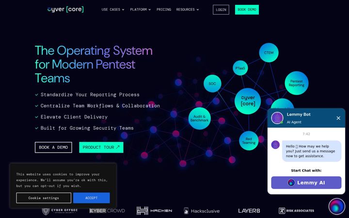 Screenshot of cyver.io