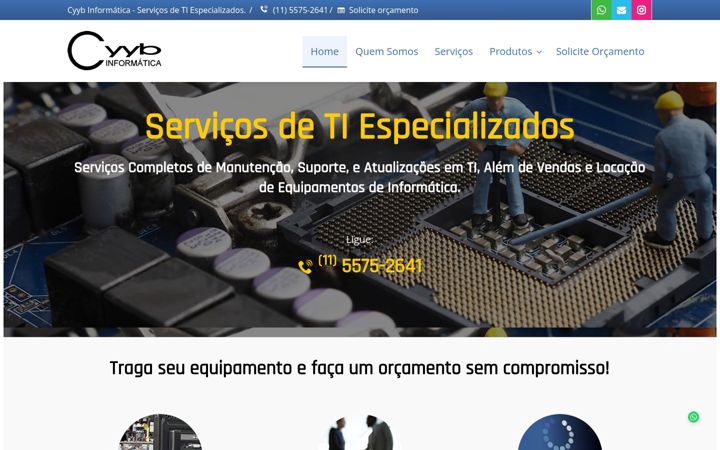 Screenshot of cyyb.com.br