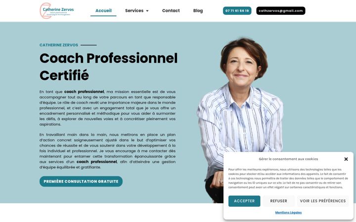 Screenshot of cz-coach.com