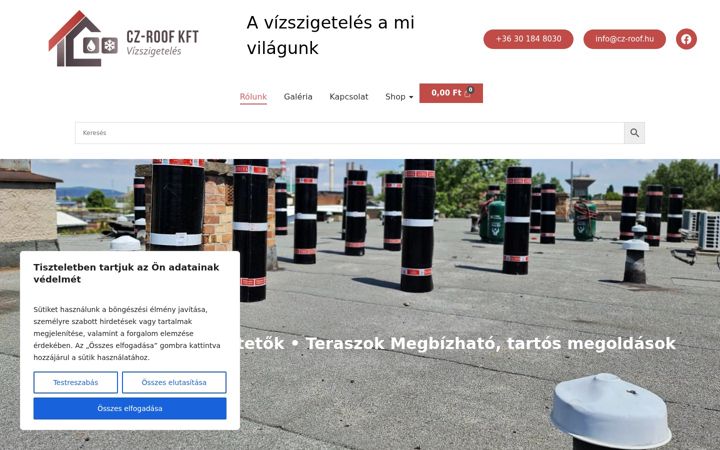Screenshot of cz-roof.hu