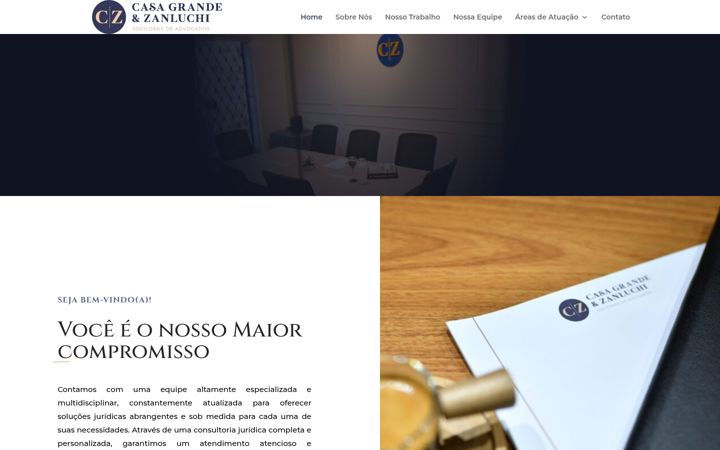 Screenshot of czadv.com.br