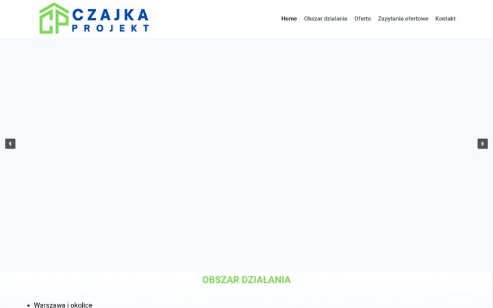 Screenshot di czajkaprojekt.pl