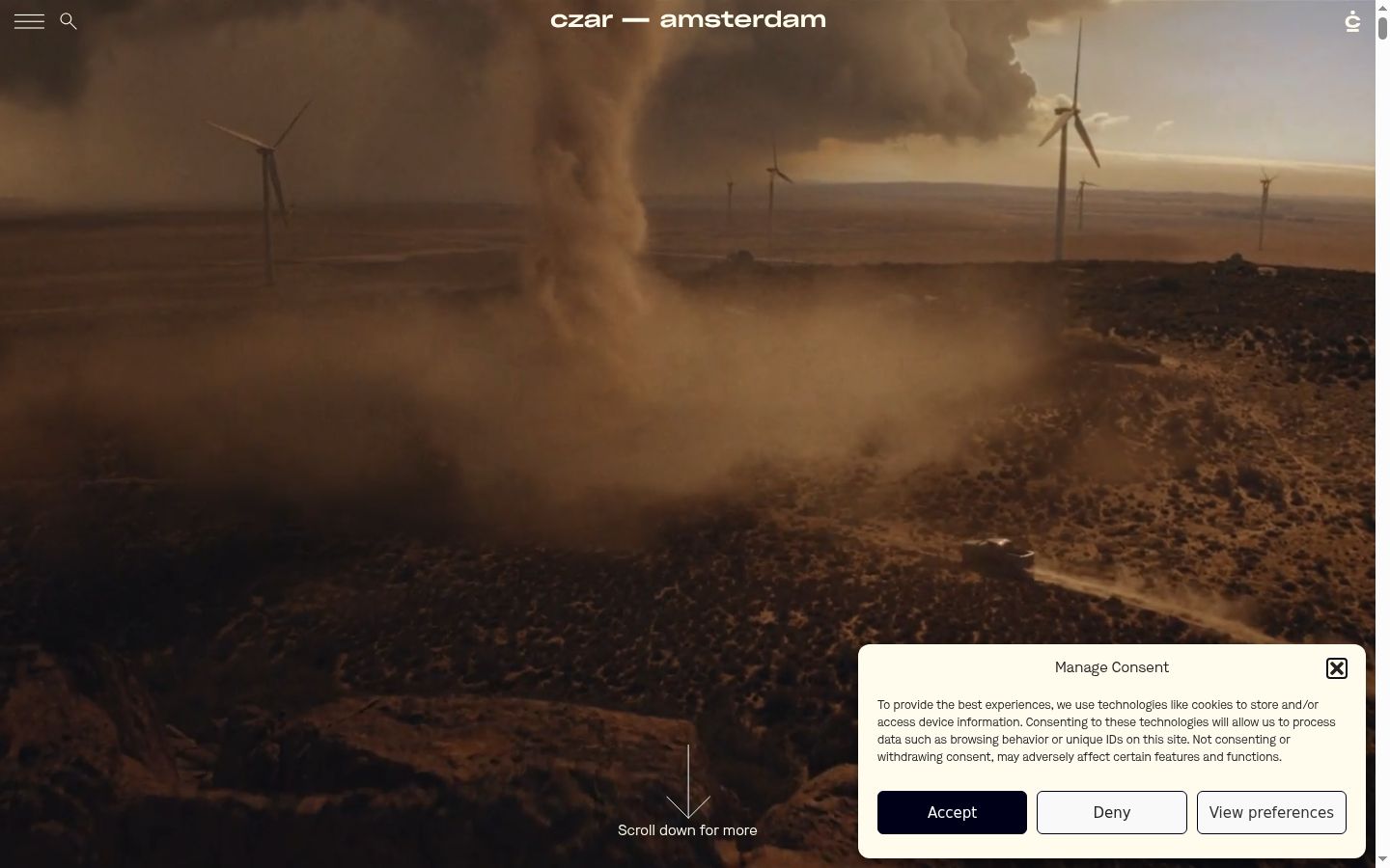Screenshot tal-banner tal-kunsens muri qabel kwalunkwe interazzjoni