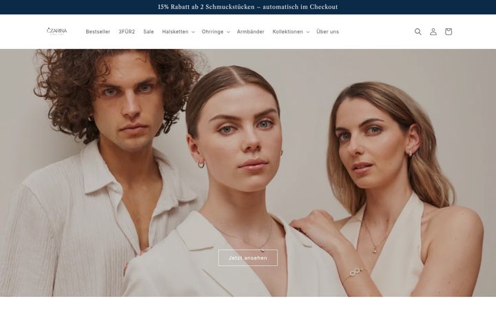 Screenshot of czarinajewellery.com