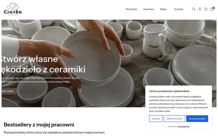 Capture d'écran de czarkaceramika.pl
