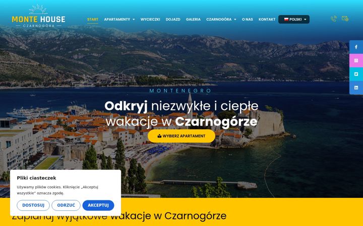 Screenshot of czarnogora-apartamenty.pl
