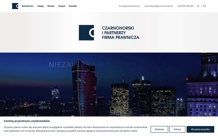 Screenshot of czarnohorski.pl