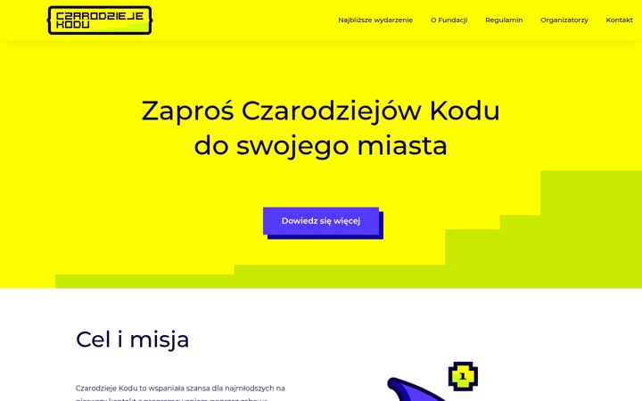 Ekrānuzņēmums no czarodziejekodu.pl