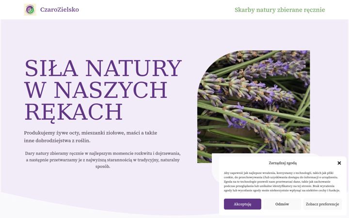 Screenshot of czarozielsko.pl