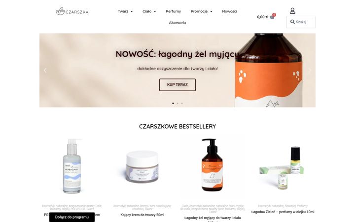 Screenshot of czarszka.pl