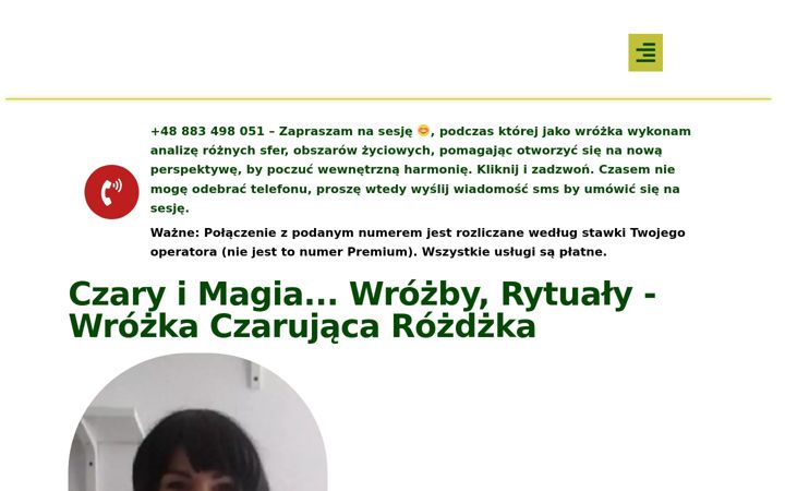 Screenshot of czarymagia.pl