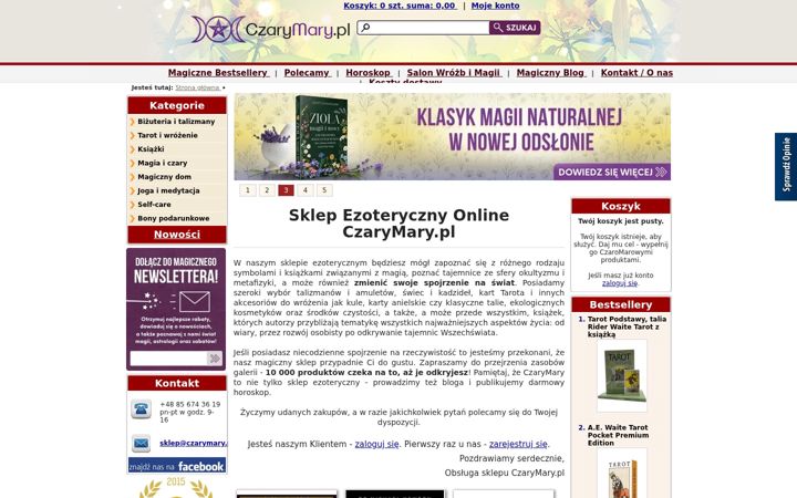 Screenshot of czarymary.pl