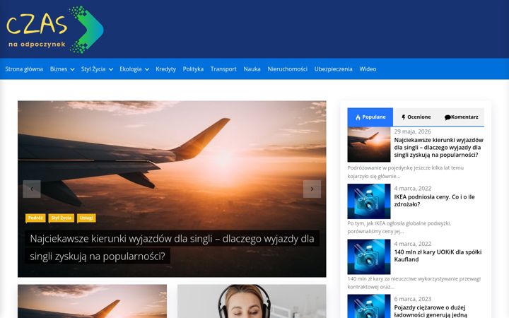 Screenshot of czas.co.pl