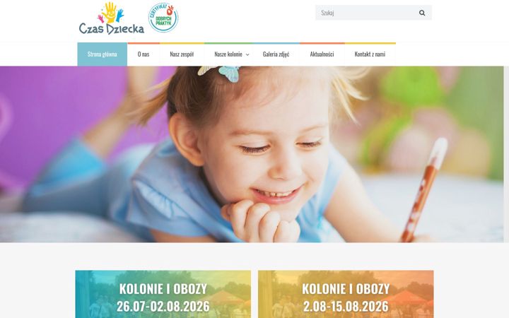 Screenshot of czasdziecka.eu