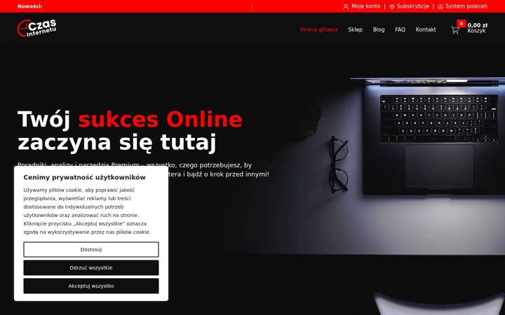 Screenshot di czasinternetu.pl