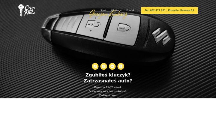 Screenshot of czasnaklucz.pl