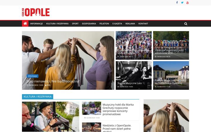 Screenshot di czasnaopole.pl