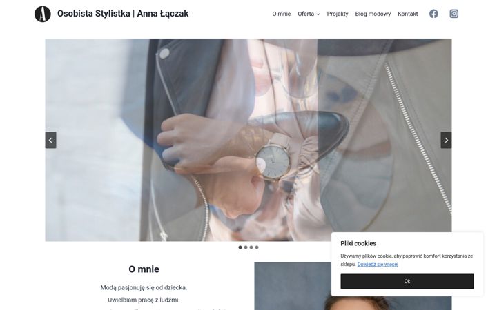 Kuvakaappaus sivustosta czasnastyl.pl