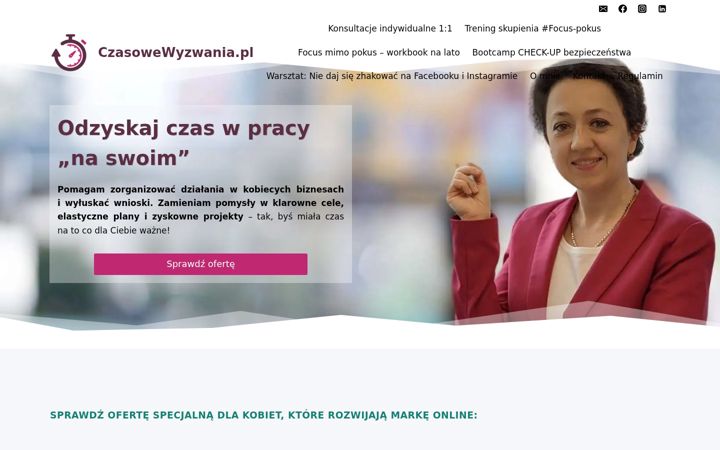 Screenshot of czasowewyzwania.pl