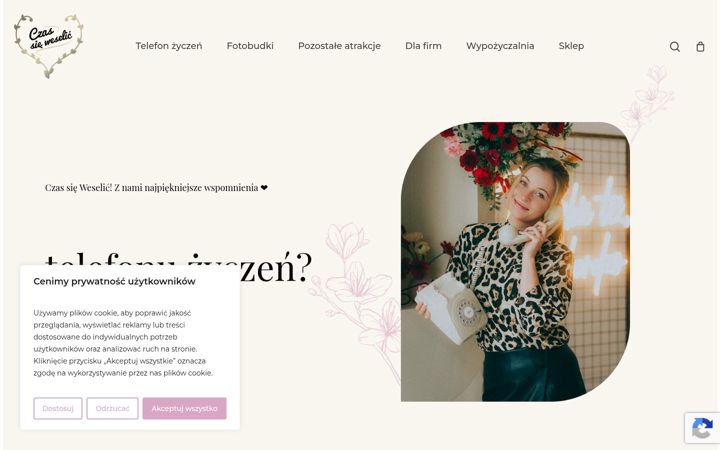 Screenshot of czassieweselic.pl