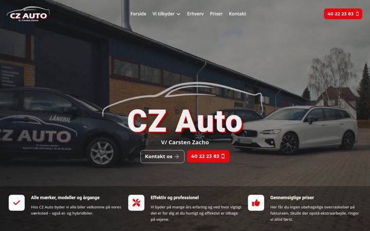 Screenshot of czauto.dk
