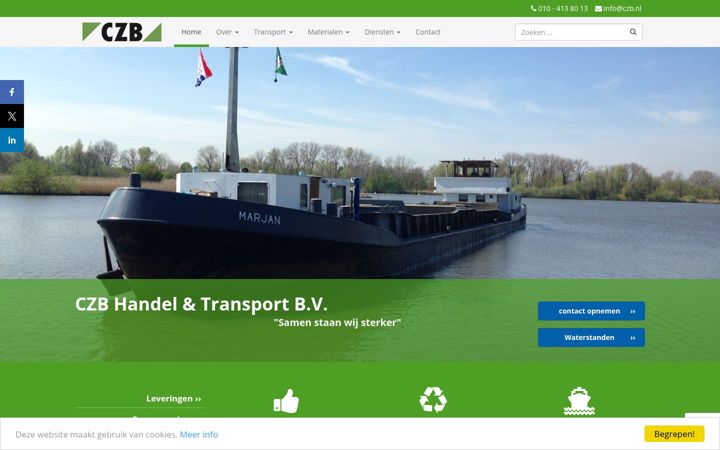Screenshot ta' czb.nl
