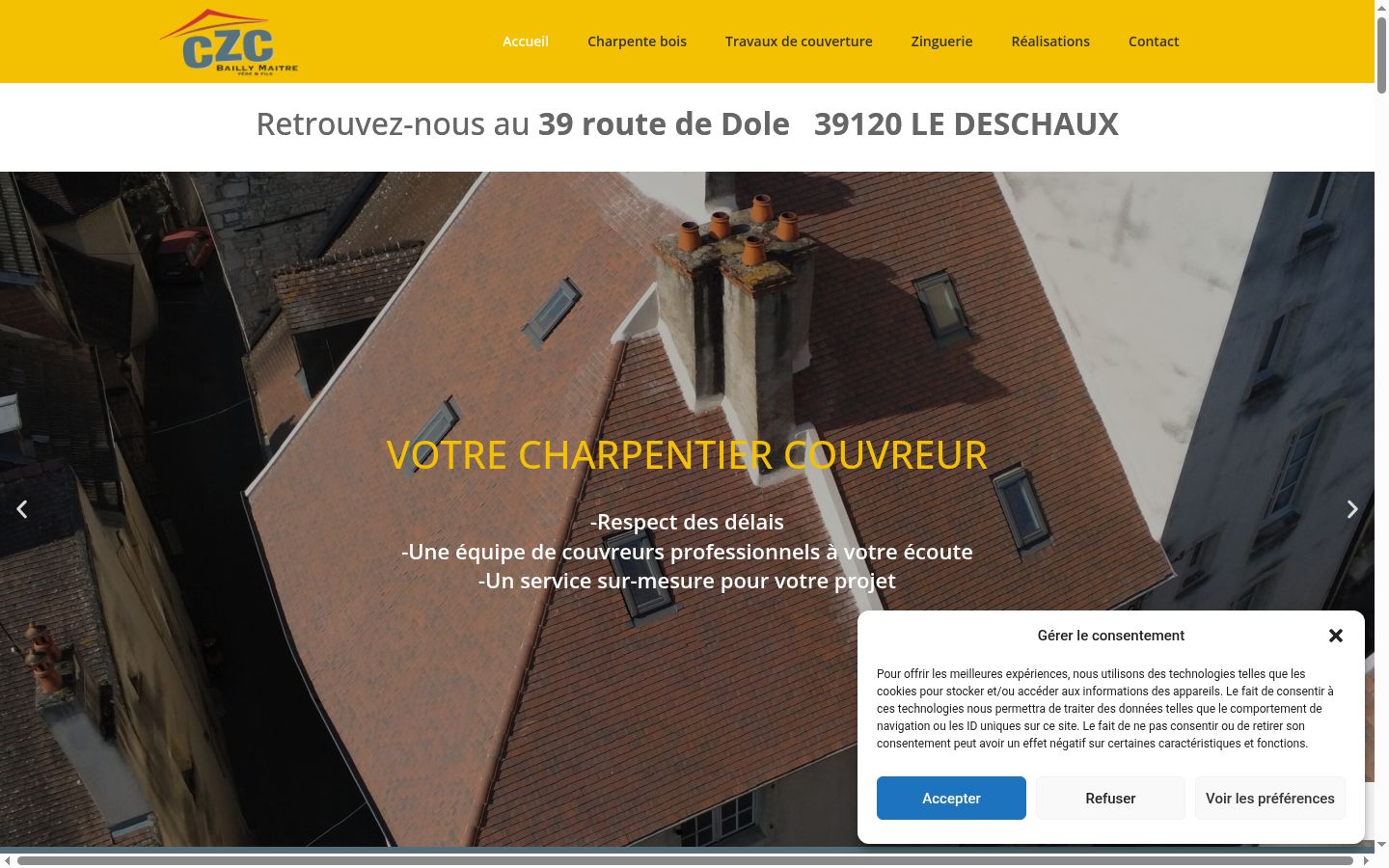 Screenshot van de toestemmingsbanner zoals getoond vóór enige interactie