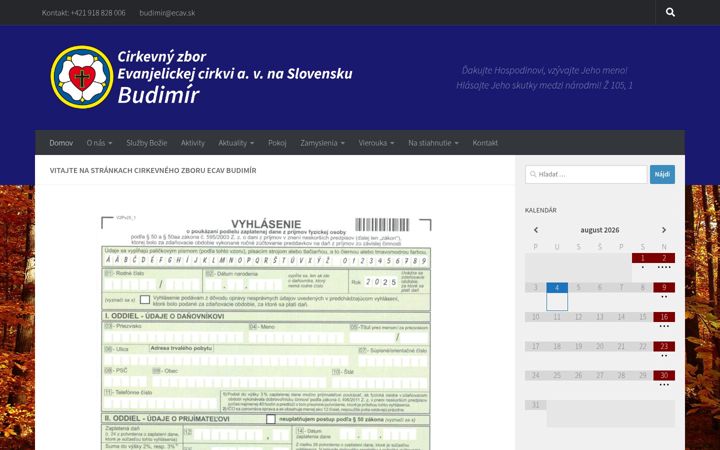 Screenshot of czecavbudimir.sk