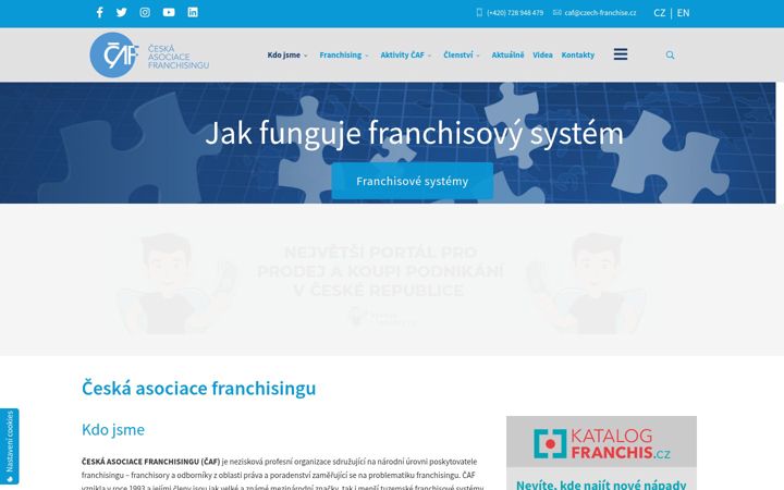 Screenshot van czech-franchise.cz