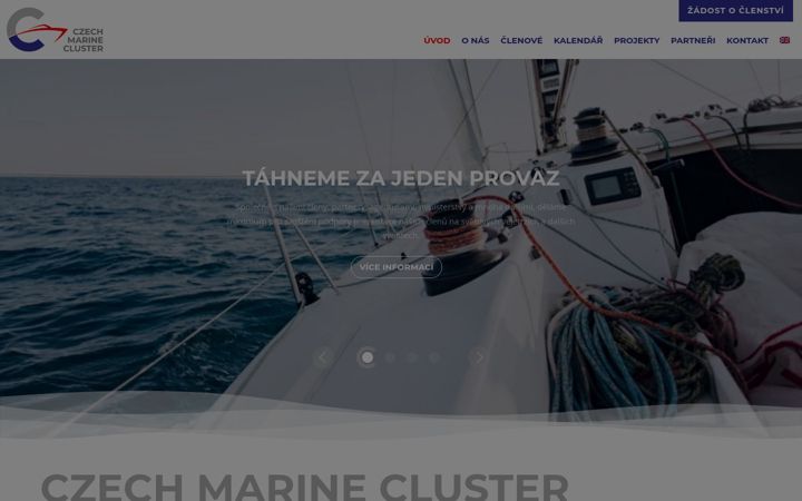 Screenshot van czech-marine-cluster.cz