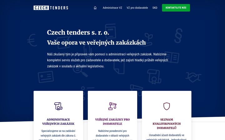 Screenshot van czech-tenders.cz