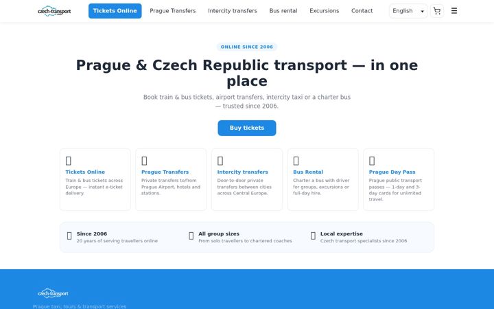 Screenshot of czech-transport.com