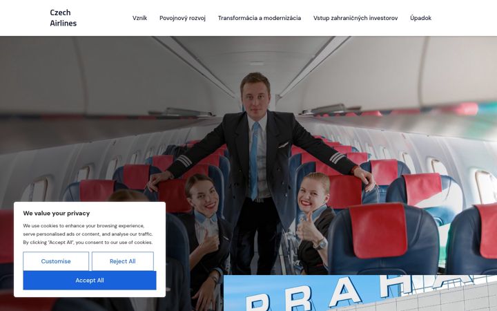 Screenshot of czechairlines.sk