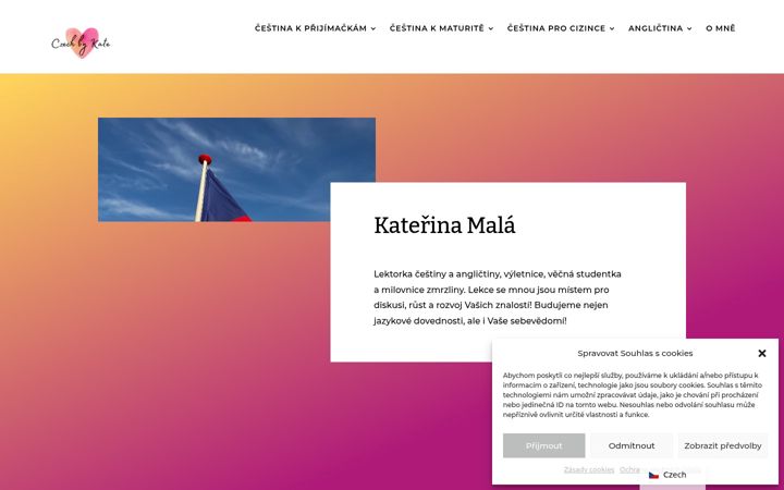 Screenshot van czechbykate.cz