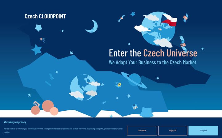 Screenshot of czechcloudpoint.com