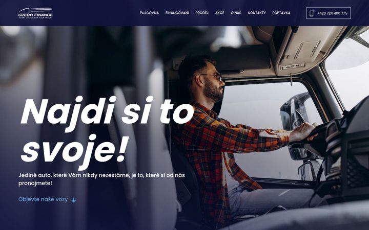 Screenshot of czechfinance.eu