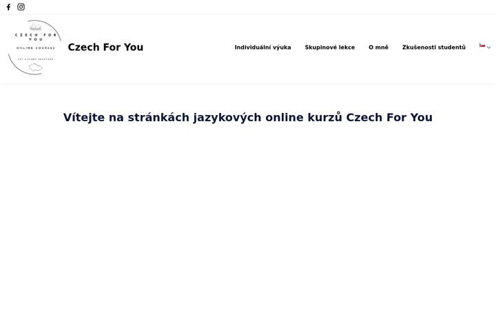 Zrzut ekranu czechforyou.cz