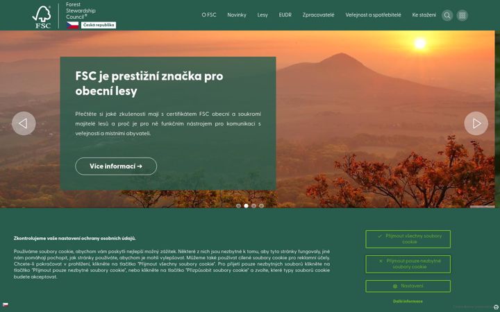 Screenshot stránky czechfsc.cz
