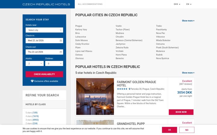 Screenshot ta' czechhotels.info