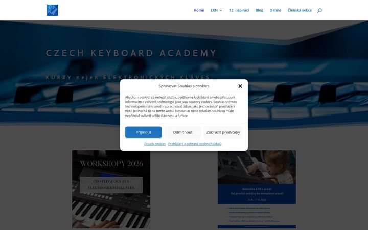 Screenshot of czechkeyboardacademy.com