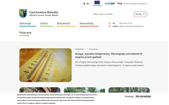 Screenshot of czechowice-dziedzice.pl