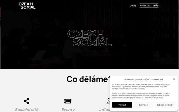 Екранна снимка на czechsocial.cz