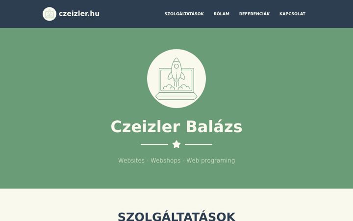 Screenshot von czeizler.hu