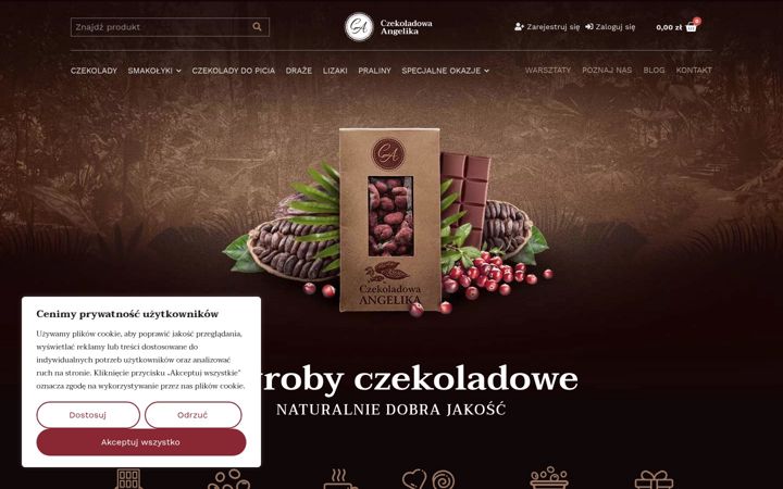 Screenshot of czekoladowa-angelika.pl