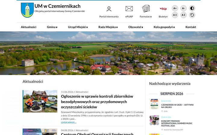 Screenshot of czemierniki.eu